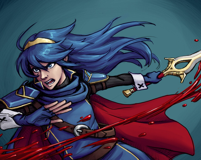 tuinendraws:  Headcanon: Lucina’s left eye is blind because of the Mark of the