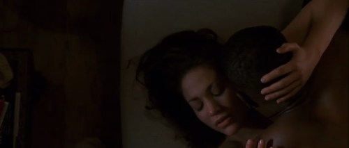 BLACK &amp; BROWN-up top Jennifer Lopez and Wesley Snipes MONEY TRAIN love scene,Selma Hayek on 