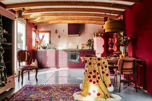 thenordroom:A colorful houseboat in Amsterdam | photos by Muk van LilTHENORDROOM.COM - INSTAGRAM - P