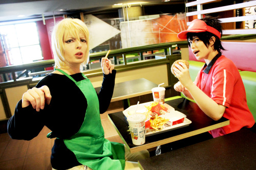 tsupocosplay: Our Hataraku Maou-Sama! cosplays. Ashiya by my partner in crime, Clood. Worn at Japan 