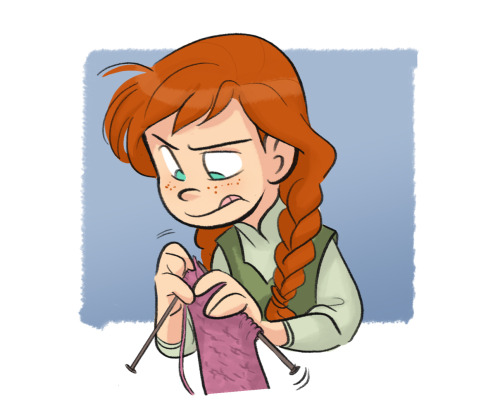 comickergirl:  Anna knits apparently, so sweaters and mittens for all. 