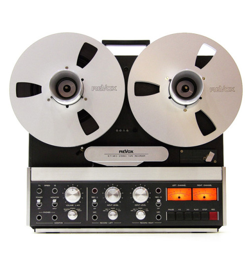 Revox B77 MKII high speed tape recorder, 1984. Introduced 1977, Studer-Revox AG Switzerland. Via Gol