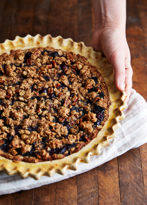 joestpierrephoto: I did not make this blueberry crisp today but I sure wish I did. Would be perfect 