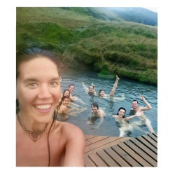 soakingspirit:  European Natural Soaking Society maison_fishBirthday suit bathing at Reykjadalur geothermal river. How do you like to get wild at the weekend? We like to hike up mountains, get naked and soak in watery magic with new friends. There’s