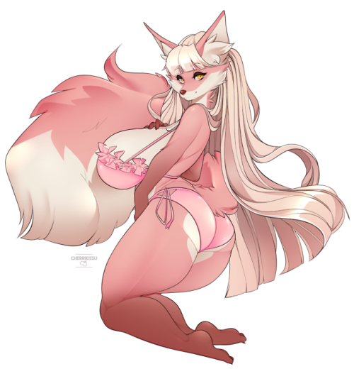 cherrikissu: Ravencrafte won my last YCH auction over on FA!  Loyse is all ready for beach season   🌻 ☀️ patreon // kofi 