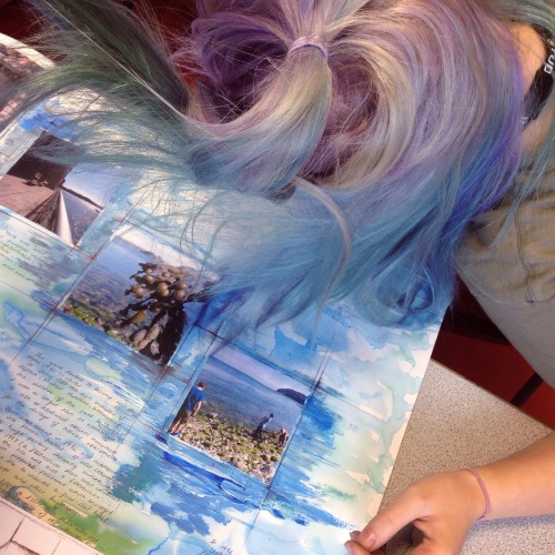 When your friends hair matches your art