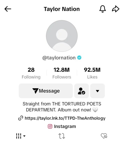 Taylor Nation Has Removed Their Profile Picture From TikTok!