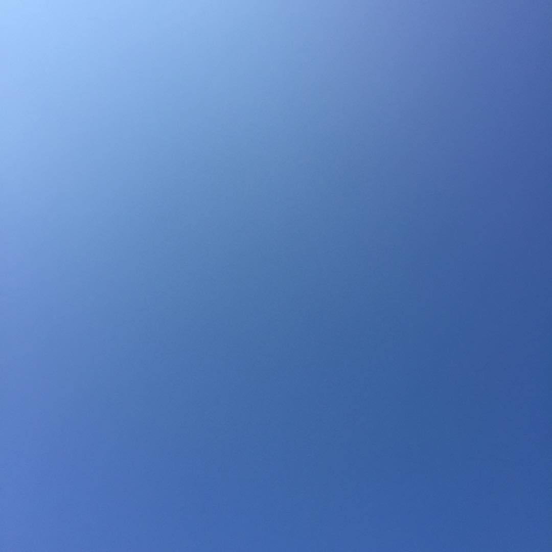 Beautiful blue sky today. Not a cloud in sight. #bluesky #nofilter #blue #nature #outdoors #sky