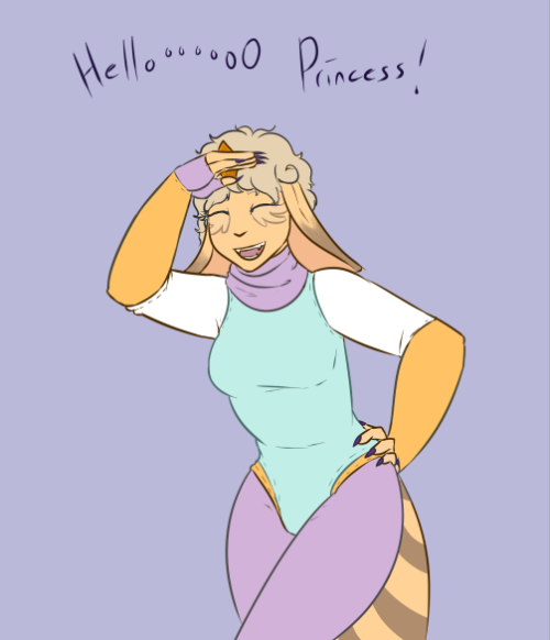 She kept up the salute for a long time.