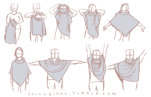 dailyriana: I finally managed to acquire a poncho in the style of the ones my characters in my comic