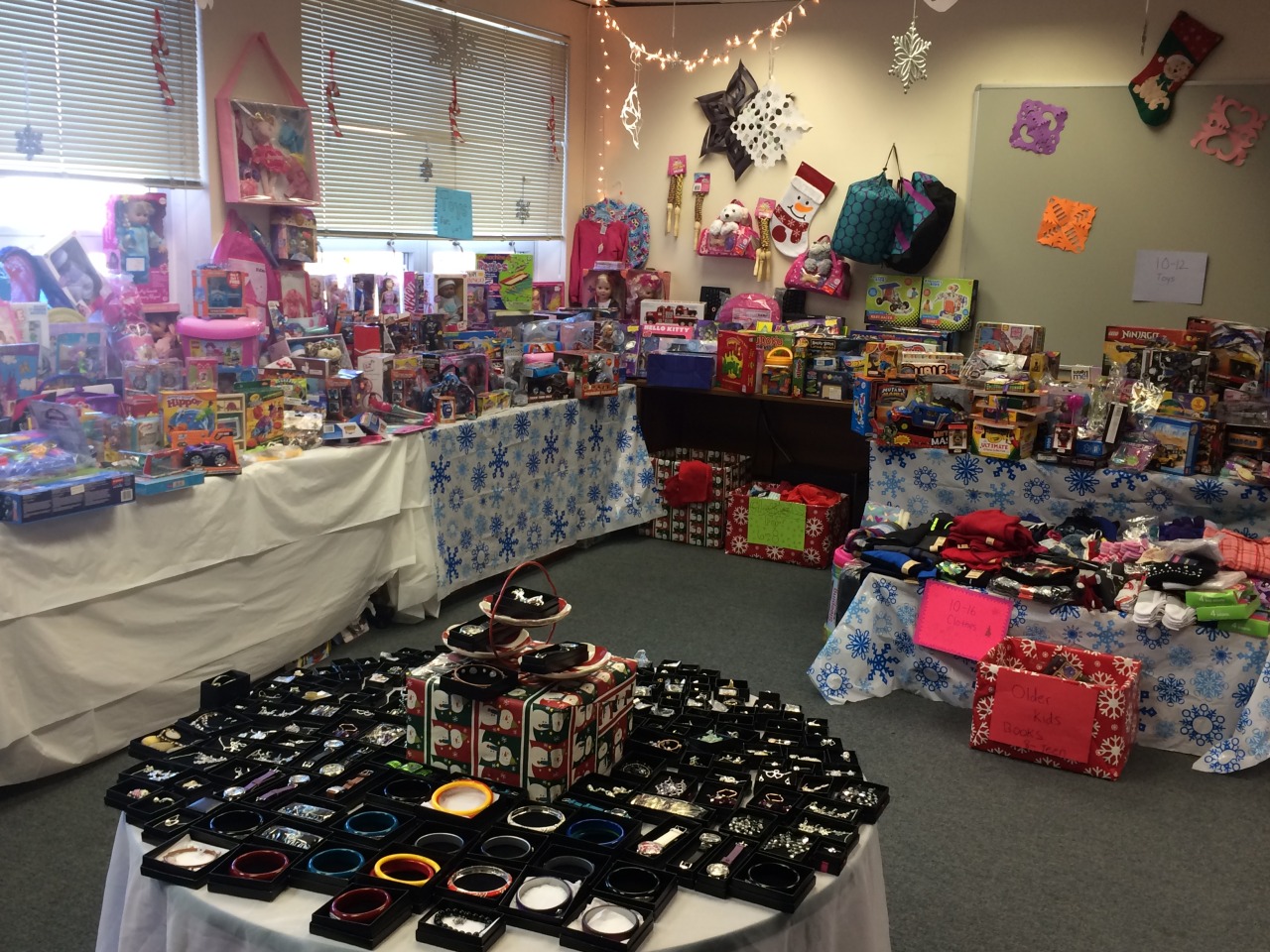 There is so much joy represented in this photo. Joy from the donors that donated these gifts, joy from the children and parents soon to received them, and joy from our staff and volunteers that happily prepared and decorated the room. We’re so...