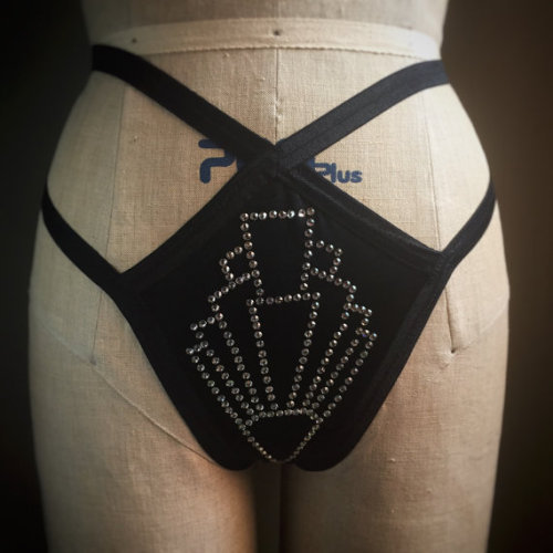 Decadent Art Deco Crystal Fan Burlesque Cage Panties Made to Order by DelilahBurlesque http://ift.tt/2bOl0Uh