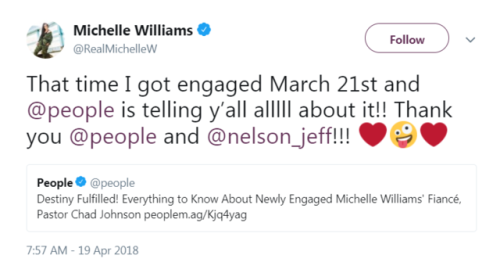 The time she got engaged!