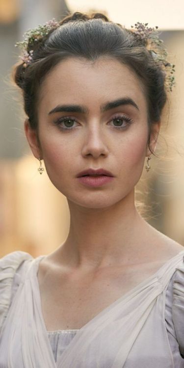 Lily Collins, Les Miserables, 2018, tv series, 1080x2160 wallpaper @wallpapersmug : ift.tt/2