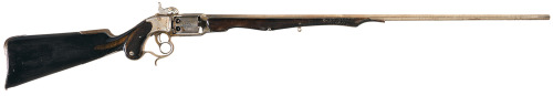 An extremely unusual custom made Savage Navy revolving rifle, circa 1860.