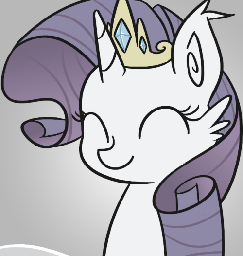 scootalootheadventurer:  “So I’m your sister eh? Well my dear, that makes you a princess, does it not?” You find this whole scene of utmost tenderness. Sweetie Belle seems quite happy with Queen Rarity.  D'aww <3