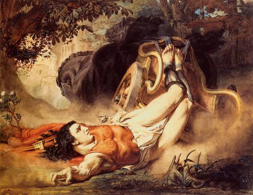 lawrence-alma-tadema:  The Death of Hippolytus,