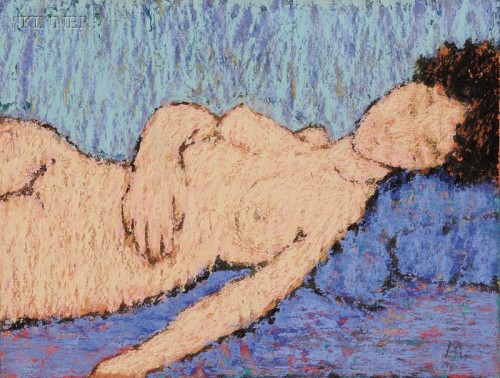 Lilian MacKendrick (American, 1906–1987). Portrait of a reclining nude.