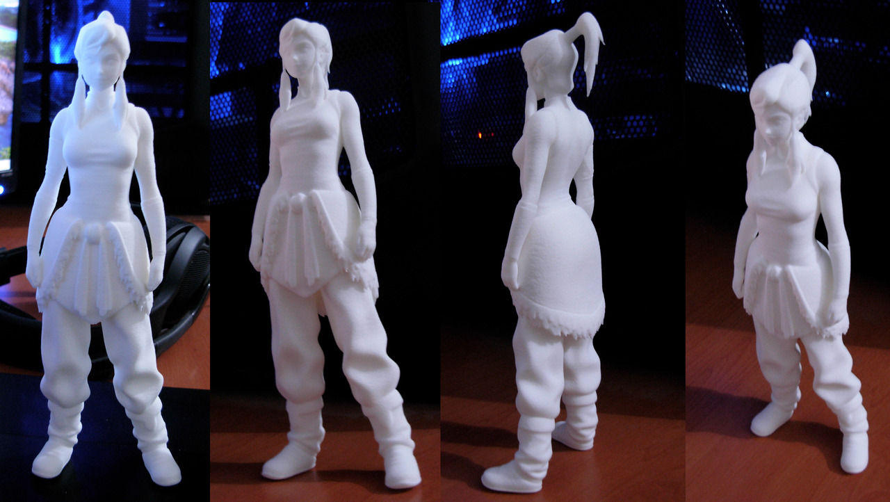masksarehot:  Amazing 3D sculpt &amp; print Korra fanart by deviantARTist UsmanHayat