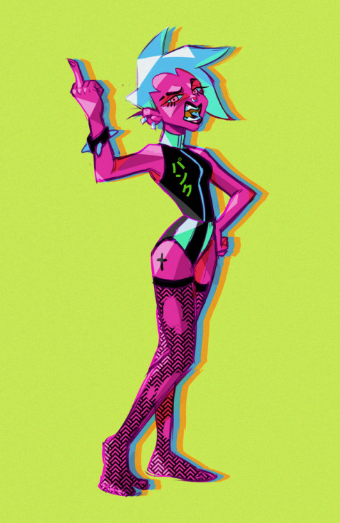 thevipersnake:Characters idea for this month’s CDC : PUNK :)