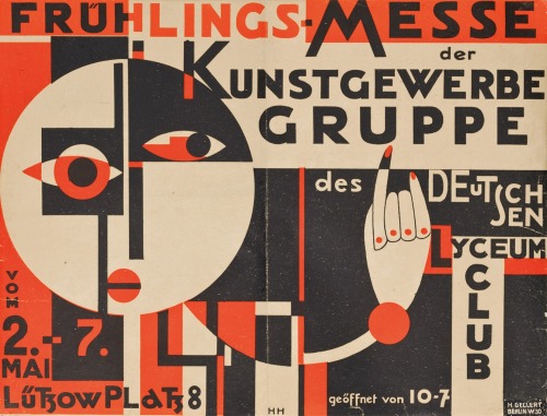 furtho:Hannah Höch’s poster promoting the Frühlings-Messe Der Kunstgewerbe Gruppe, Berlin, 1925 (via