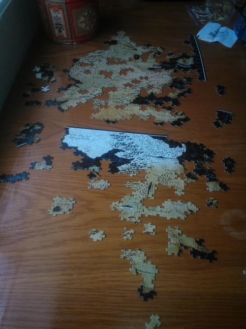 Porn Pics The progress of my Westeros puzzle! Nearly