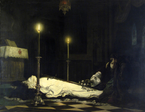 fleurdulys:  The Mourning of Laszlo Hunyadi - Viktor Madarasz 1859
