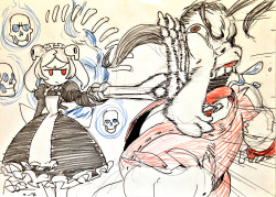 O-8:  Here’s The Second Half Of The Fanime Commissions~ 1.) Marie Vs. Dan. 2.)