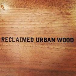 @starbucks reclaimed urban wood table  (at Starbucks)