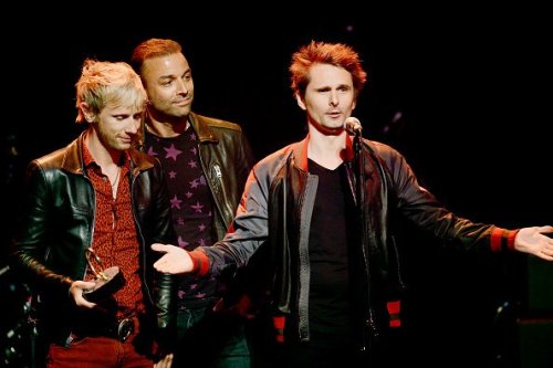 Muse receiving the award for Best Act in the World Today