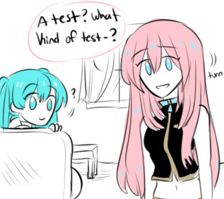 (dumb) science experiment: what will miku’s reaction be to luka getting hurt test:                 later:  catch: do not actually severely hurt luka conclusion:  this was a bad idea. not repeatable.    