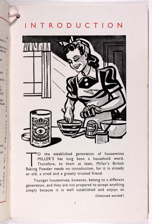 Miller’s War-time Recipe Book - a great help!no date c1940′s
