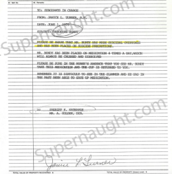 bunbunbundy:  Above are some jail medical documents recorded about Ted Bundy’s mental health during the time of the Chi Omega trial in 1979. It was apart of a file composed of over 12 pages with incidents like Ted hiding his medication, having suicidal