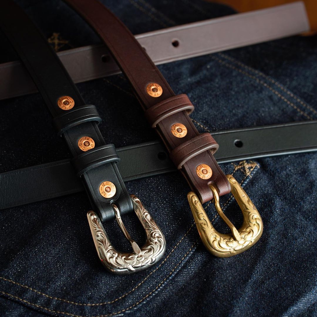 Il Micio Natural Color Vachetta Leather Belt