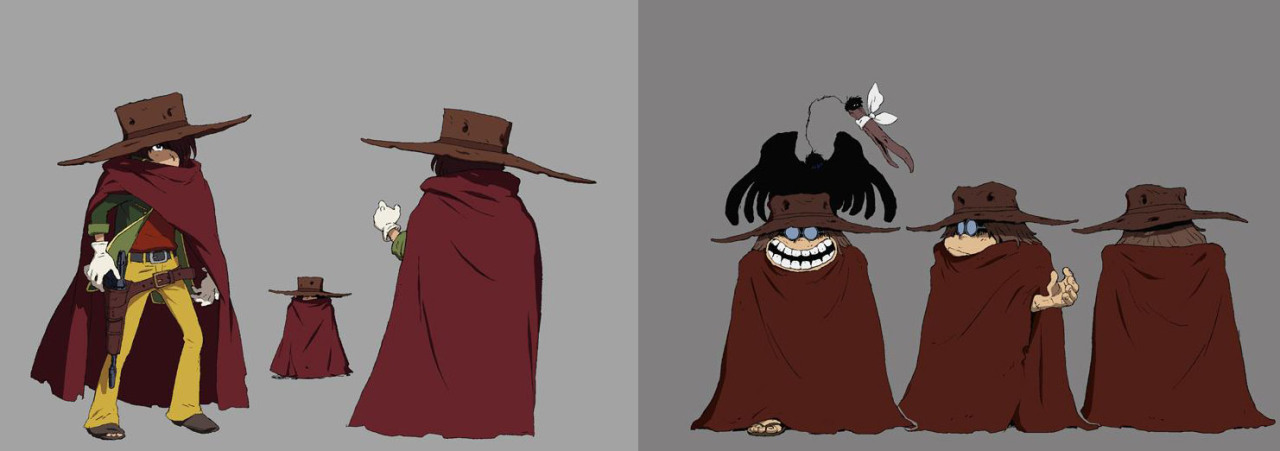 ca-tsuka:  Galaxy Express 999 designs by Nobuteru Yuki (Lodoss, Escaflowne …).Rare