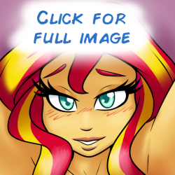 needs-more-butts:  Commission for Ser Fred, but teaser`ed posted in full on Pixiv. Since it features  PoVs of Sunset and “Lonestar”, better known as AJ’s real horse.     hnnnng &lt;3 &lt;3 &lt;3