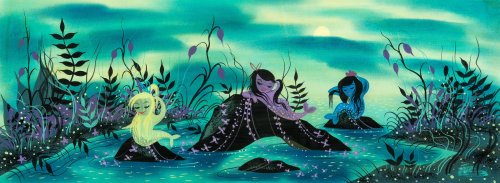 Mermaid Lagoon - Peter Panconcept Art By Mary Blair (c.1951)