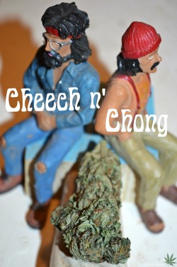 nickijuana:  It’s an incense holder &amp; there sitting on a big ass joint. Original Cheech n Chong font Flash used/No editing 