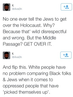 alwaysbewoke:  alwaysbewoke:  so much truth in this conversation. i’ll just touch on one part. once jews were accepted into american society as fully white, white privilege extended retroactively.  jews did not become white because they succeeded in