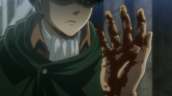 thereluctantwarrior:  mewcake1:  Can…can we look at this? Levi.The man who wouldn’t even wait for titan blood to evaporate off his blade and had to clean it. Levi.The man who had to clean an entire castle before anything got done. Levi.The man who