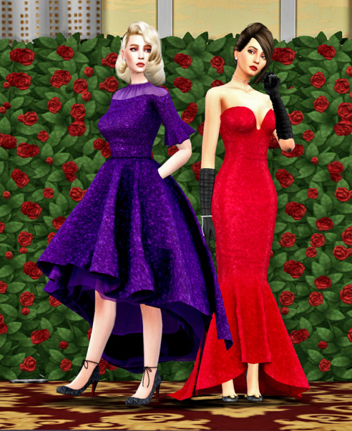 Click to enlargeYou can find these fabulous dresses, shoes and hair in @coloresurbanos‘ March patreo
