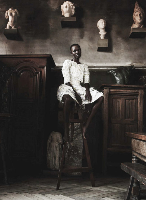 66lanvin:  lamusenoire:      Fashion Art: Grace Bol and Kai Newman by Max von Gumppenberg und Patrick Bienert for VOGUE Germany May 2014CREDITS: Photography by Max von Gumppenberg and Patrick Bienert, styling by Nicola Knels, Hair Styling by Maxine Mace