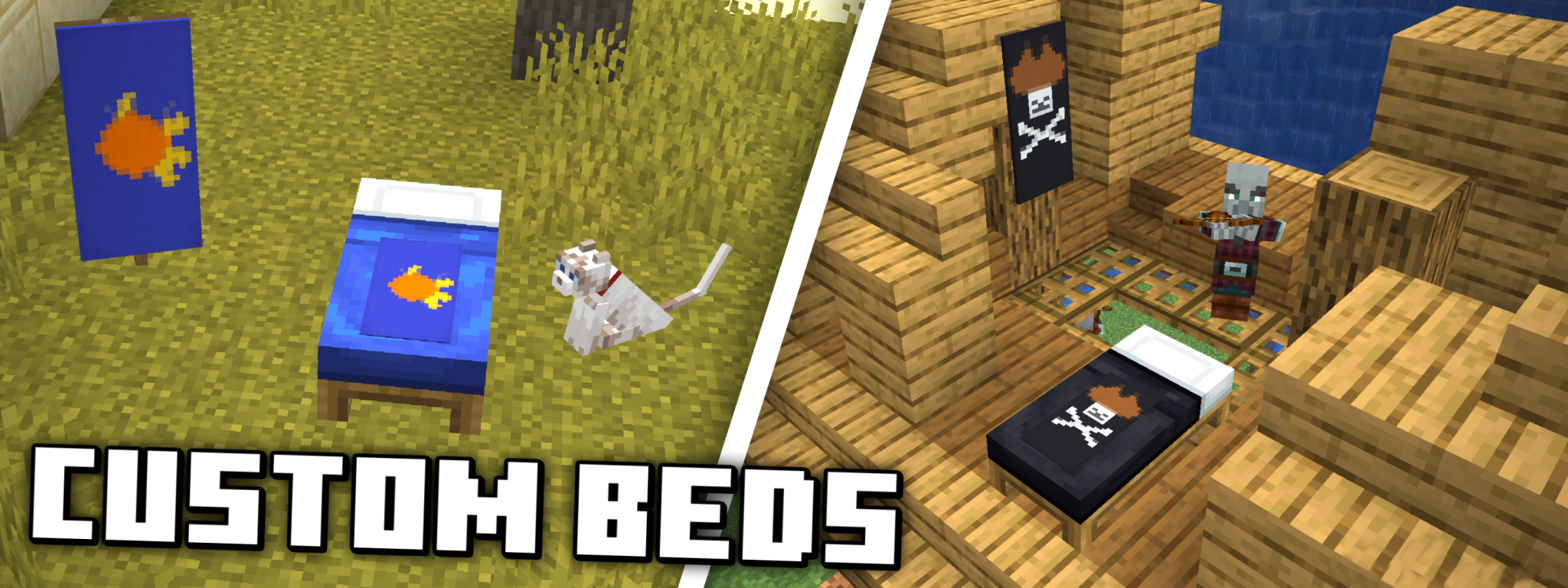 WL Custom Beds - Custom bed patterns using banners! Minecraft Data Pack