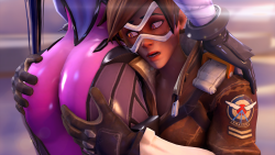 colonelyobo:  imflain:  1080p Ok, I’m trying to create a good poster (._. ‘)  How do you make everything look so gooood ;-;   Tracer knows~