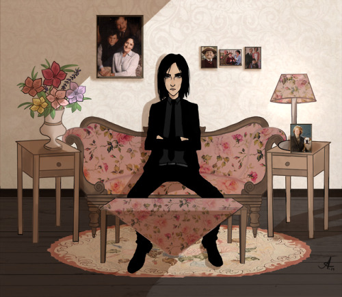 serosvit:sometimes i think about Severus sitting in Petunia’s living room for some reason so here he