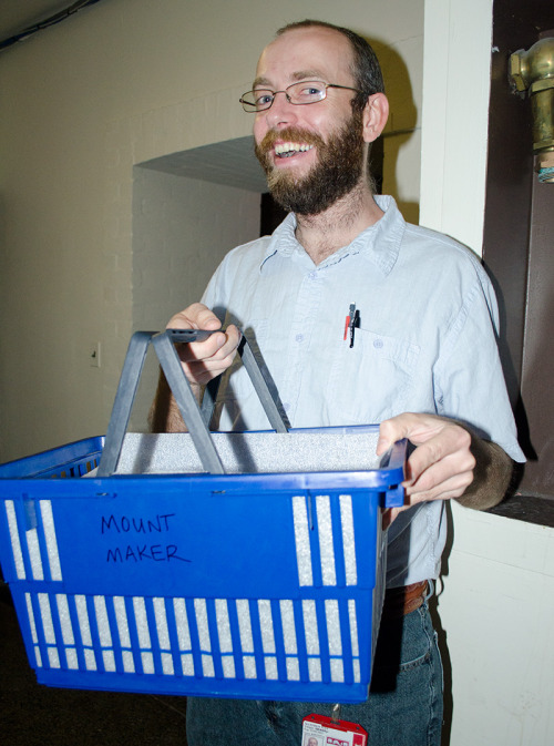 allmesopotamia: pennmuseum: This is Matt the mount maker at the Penn Museum.  He is carrying Pu