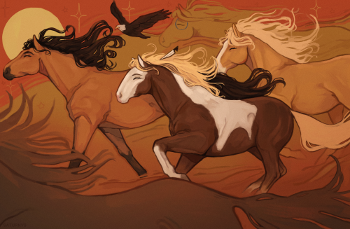The Hoofbeats Were Many, But Our Hearts Were One.