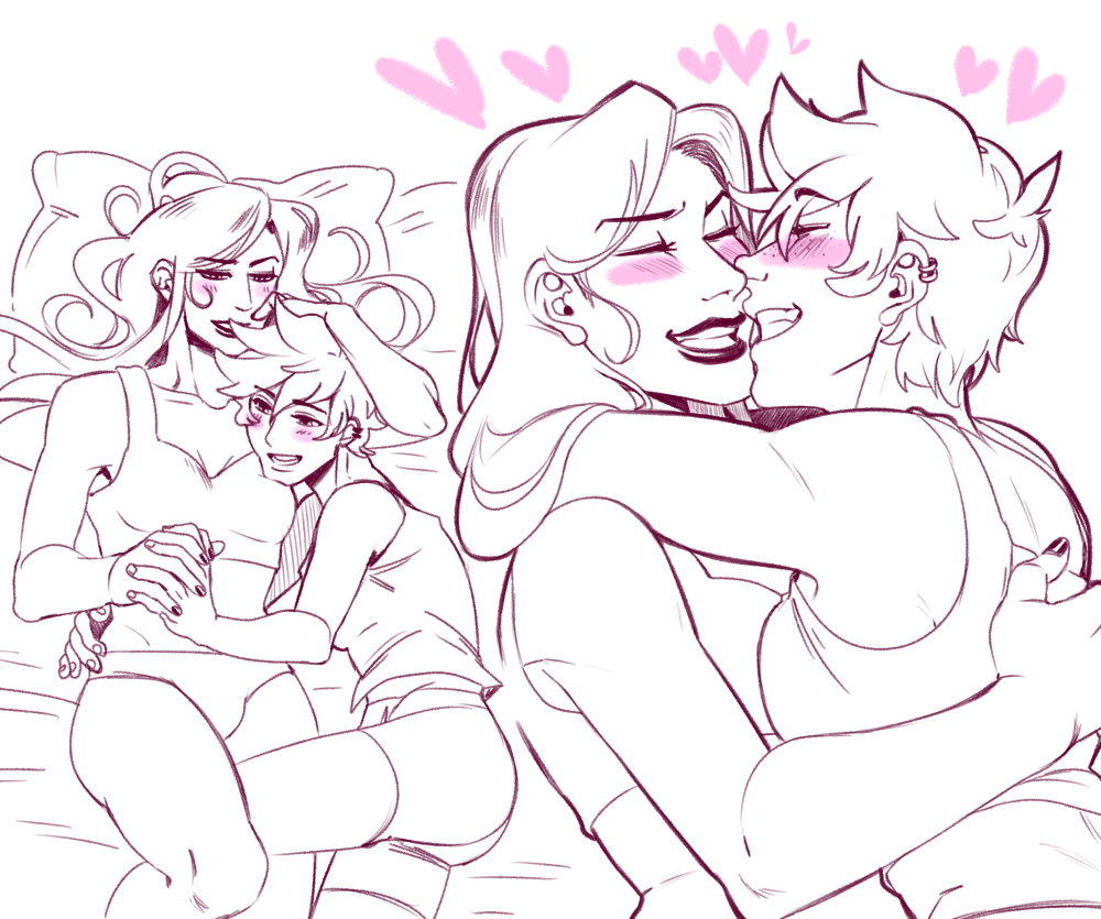 xuunies: more widowtracer cause im Garbage for it and for the gf @beffythebat cause