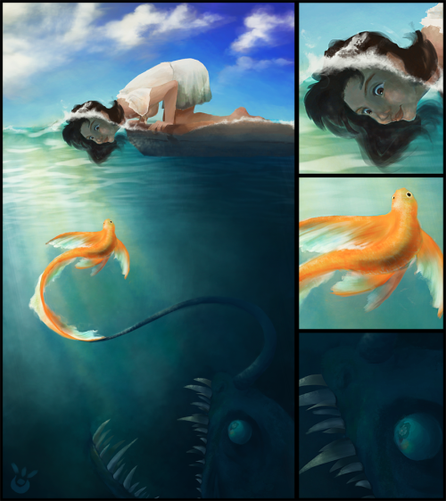 digitallydelicious:  do not feed the fish by enjuvarue 