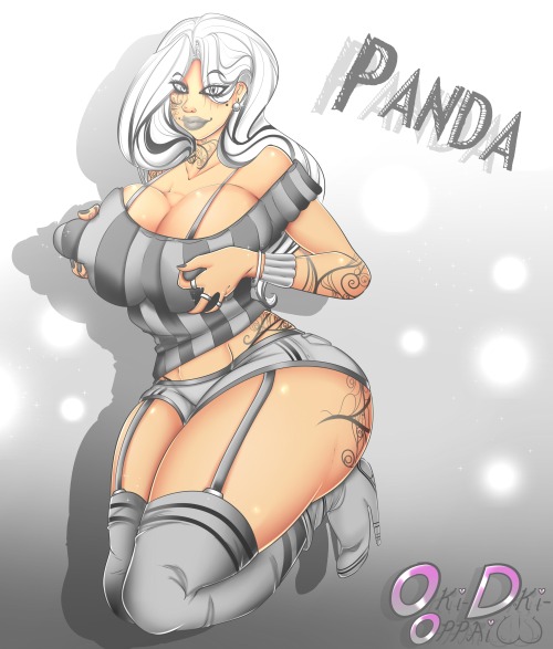 oki-doki-oppai:  My oc Panda Drawn by me : ) Art trades kinda open, depends if im up to it or not. Commissions open too~ If you like my works please follow me :’D Thanks! 